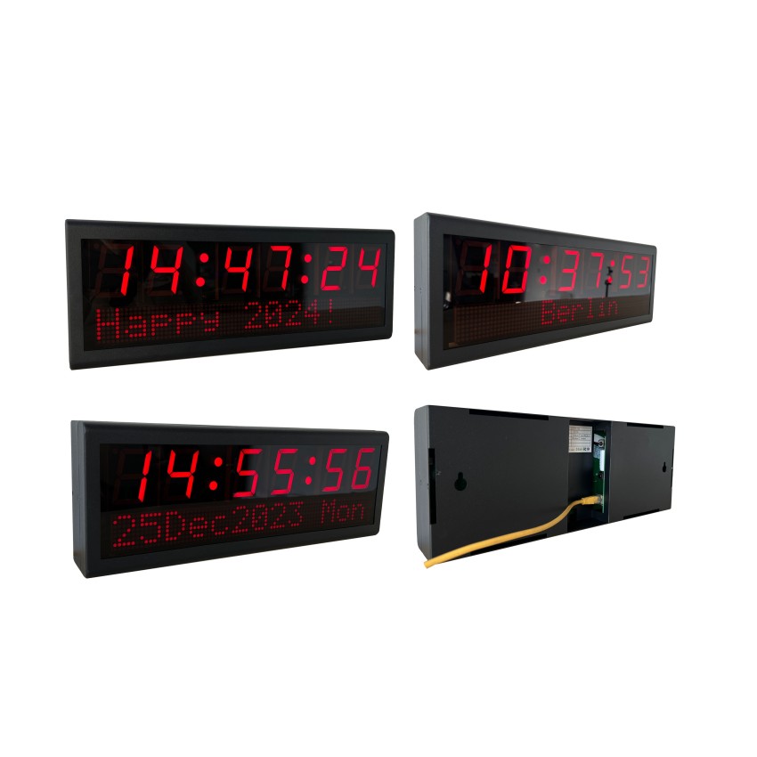 Custom Network Synchronized Poe Clocks